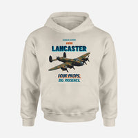 Thumbnail for Avro Lancaster B I - Four props. Big presence. design on khaki hoodie single side