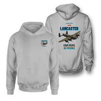 Thumbnail for Avro Lancaster B I - Four props. Big presence. - Double-Side Hoodie design on light gray double side hoodie