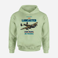 Thumbnail for Avro Lancaster B I - Four props. Big presence. design on light green hoodie single side