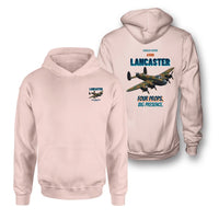 Thumbnail for Avro Lancaster B I - Four props. Big presence. - Double-Side Hoodie design on pink double side hoodie