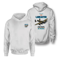 Thumbnail for Avro Lancaster B I - Four props. Big presence. - Double-Side Hoodie design on white double side hoodie