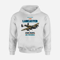 Thumbnail for Avro Lancaster B I - Four props. Big presence. design on white hoodie single side
