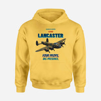 Thumbnail for Avro Lancaster B I - Four props. Big presence. design on yellow hoodie single side