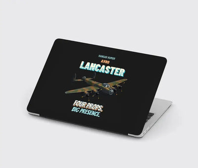 Avro Lancaster B I - Four props. Big presence. design on black MacBook case