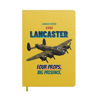 Thumbnail for Avro Lancaster B I - Four props. Big presence. design on yellow notebook