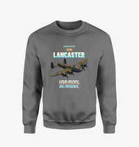 Thumbnail for Avro Lancaster B I - Four props. Big presence. design on gray sweatshirt