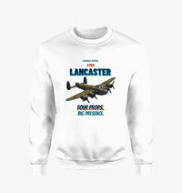 Thumbnail for Avro Lancaster B I - Four props. Big presence. design on white sweatshirt