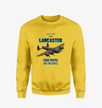 Thumbnail for Avro Lancaster B I - Four props. Big presence. design on yellow sweatshirt