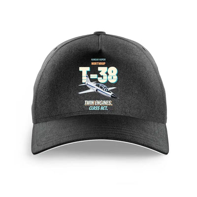 Northrop T-38C Talon - Twin engines. Class act. design on black printed hat