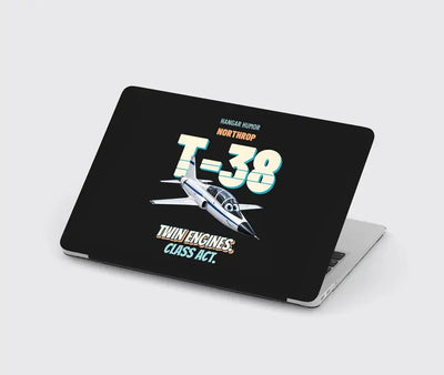 Northrop T-38C Talon - Twin engines. Class act. design on black MacBook case