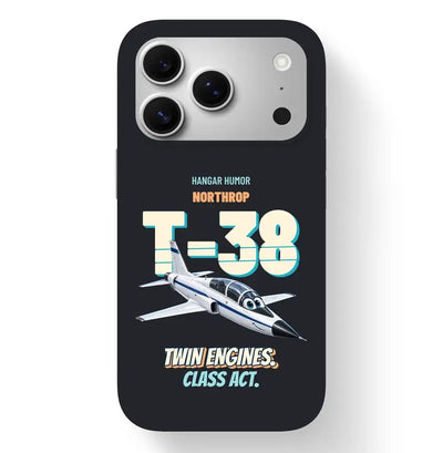 Northrop T-38C Talon - Twin engines. Class act. design on black magsafe iphone 17 pro