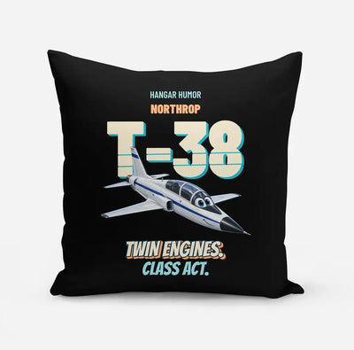 Northrop T-38C Talon - Twin engines. Class act. design on black pillow