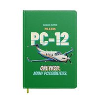 Thumbnail for Pilatus PC-12 - One prop. Many possibilities. design on green notebook