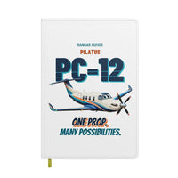Thumbnail for Pilatus PC-12 - One prop. Many possibilities. design on white notebook