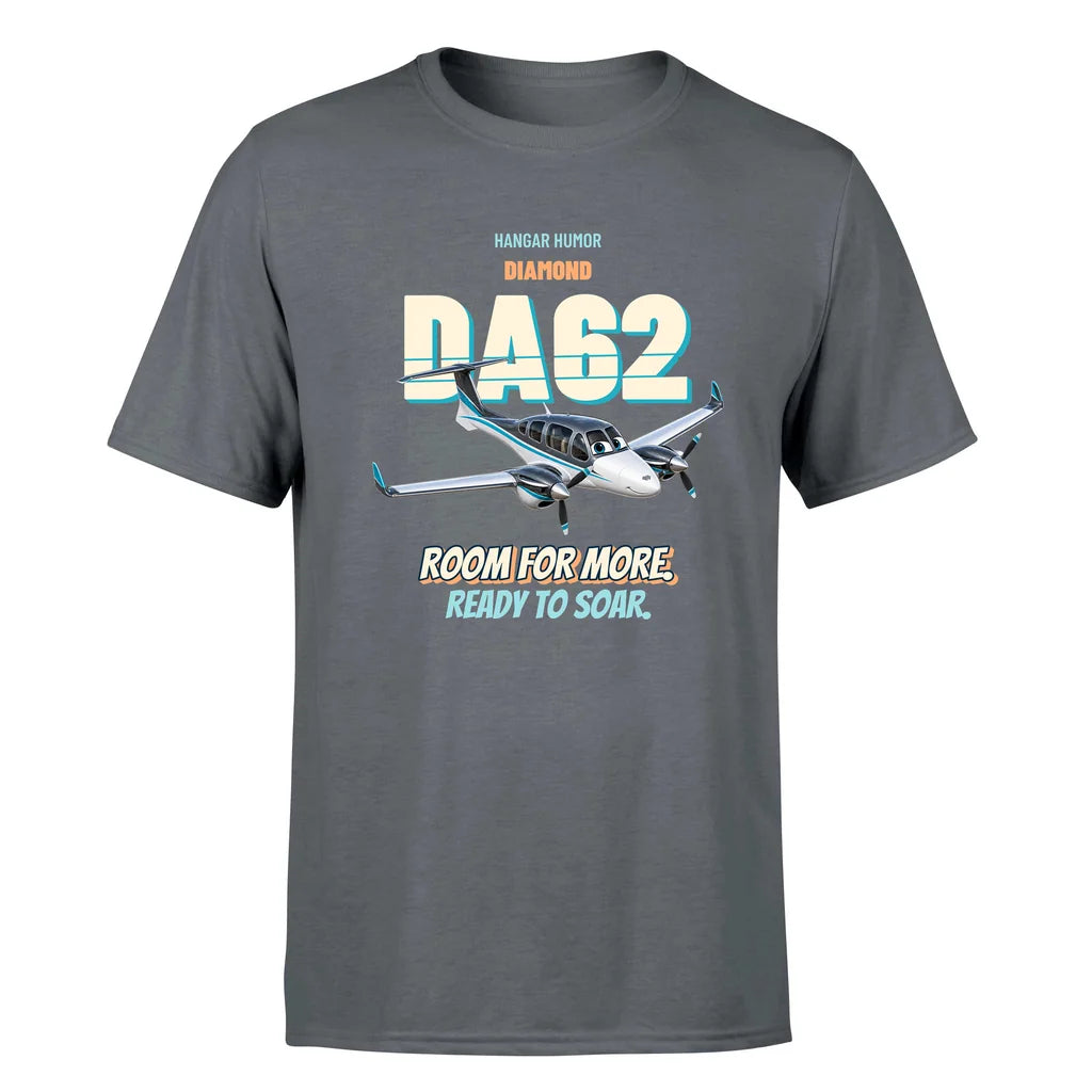 Diamond DA62 - Room for more. Ready to soar. - Premium T-Shirt design on gray premium t shirt