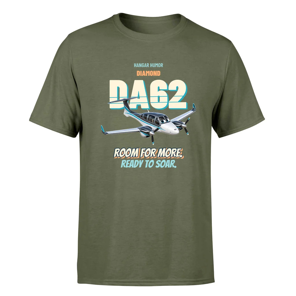 Diamond DA62 - Room for more. Ready to soar. - Premium T-Shirt design on greenarmy premium t shirt