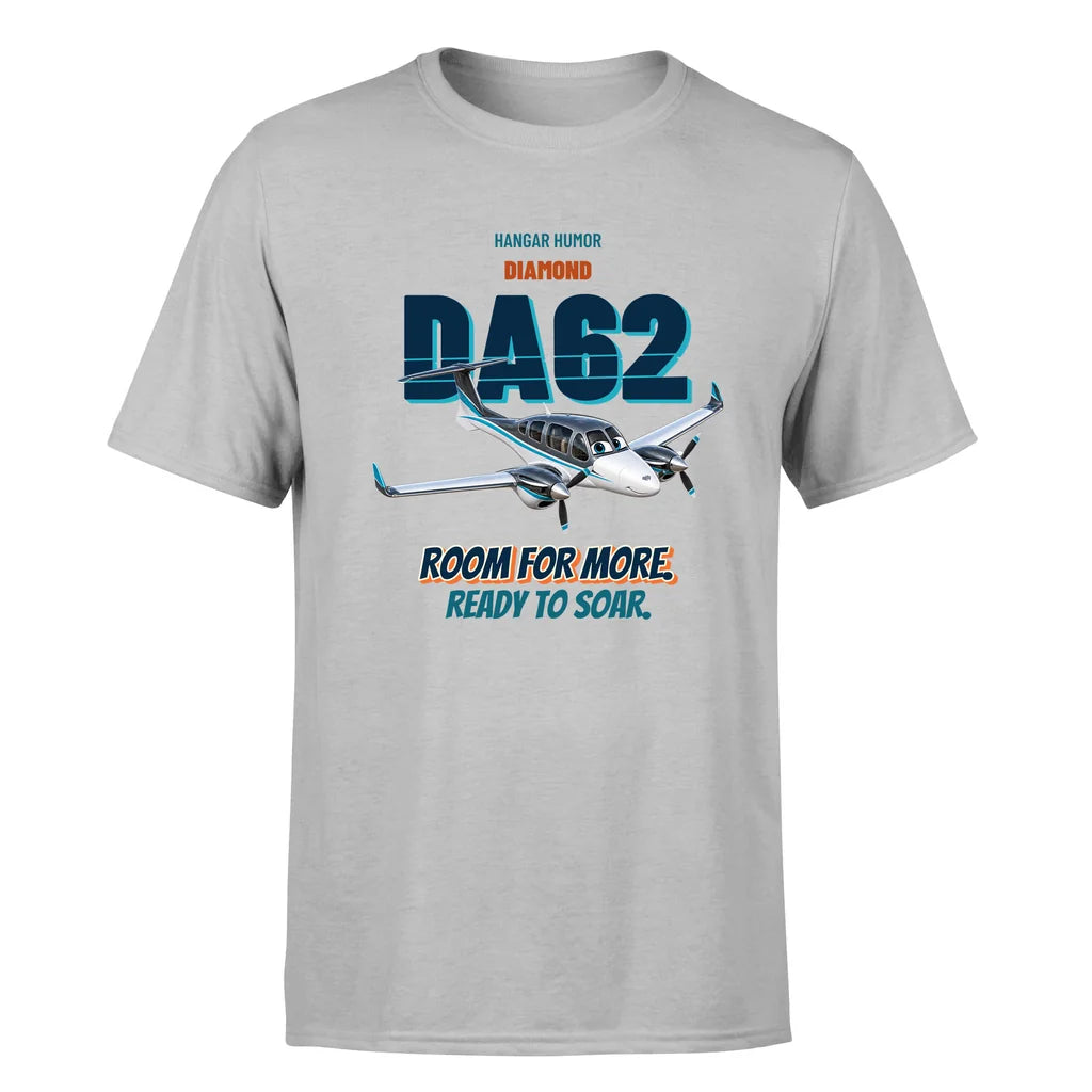 Diamond DA62 - Room for more. Ready to soar. - Premium T-Shirt design on lightgray premium t shirt