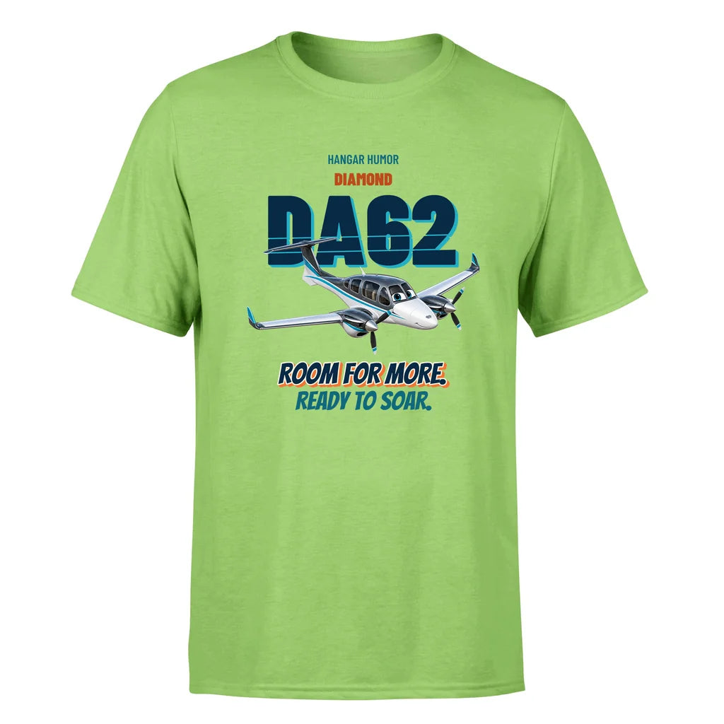 Diamond DA62 - Room for more. Ready to soar. - Premium T-Shirt design on lightgreen premium t shirt