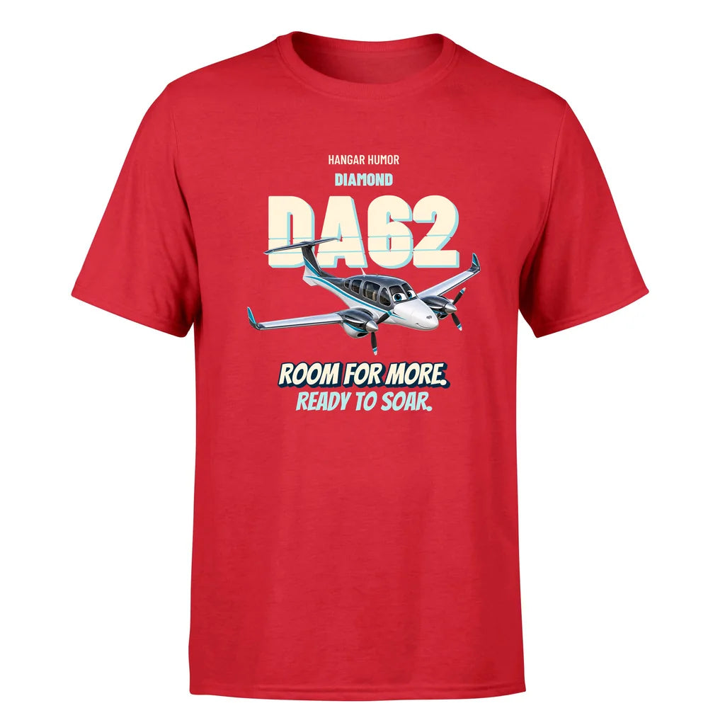 Diamond DA62 - Room for more. Ready to soar. - Premium T-Shirt design on red premium t shirt