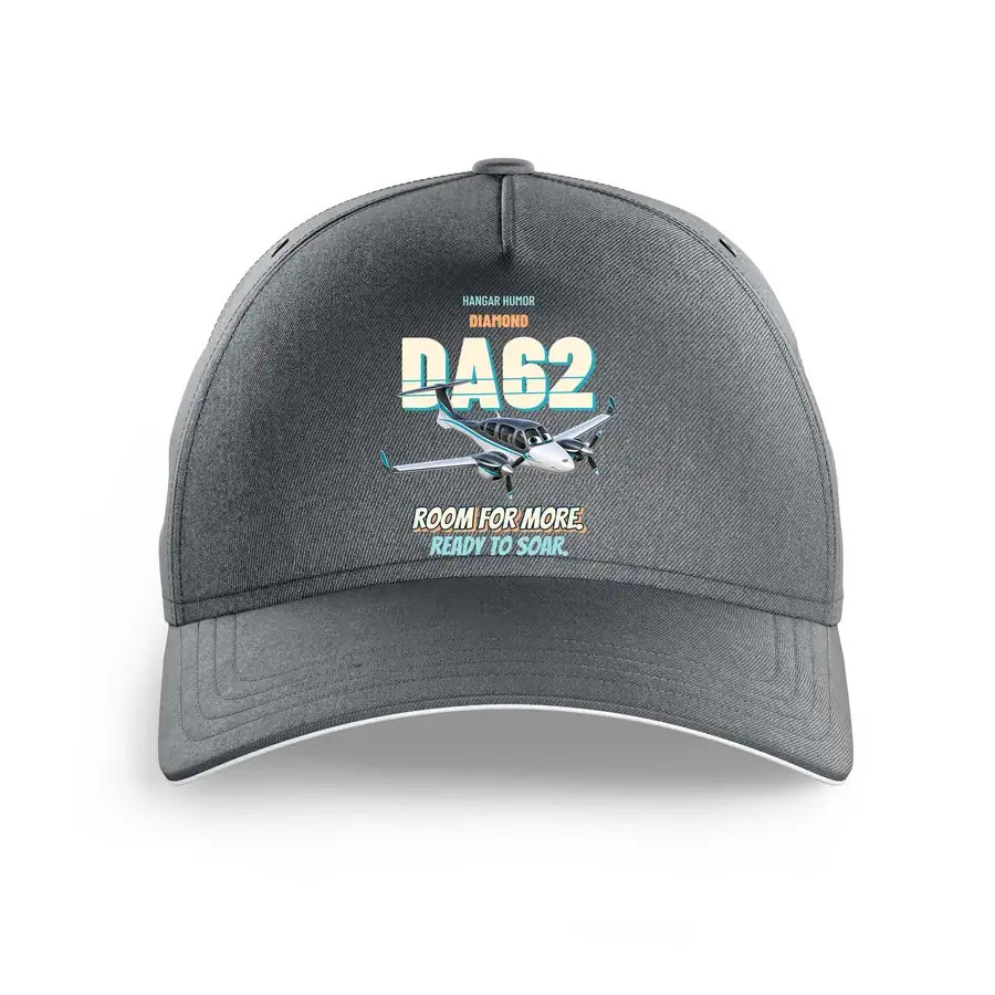 Diamond DA62 - Room for more. Ready to soar. design on gray printed hat