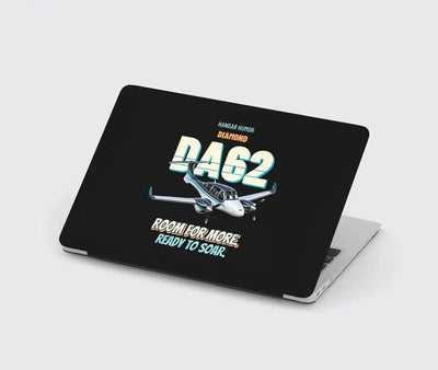 Diamond DA62 - Room for more. Ready to soar. design on black MacBook case