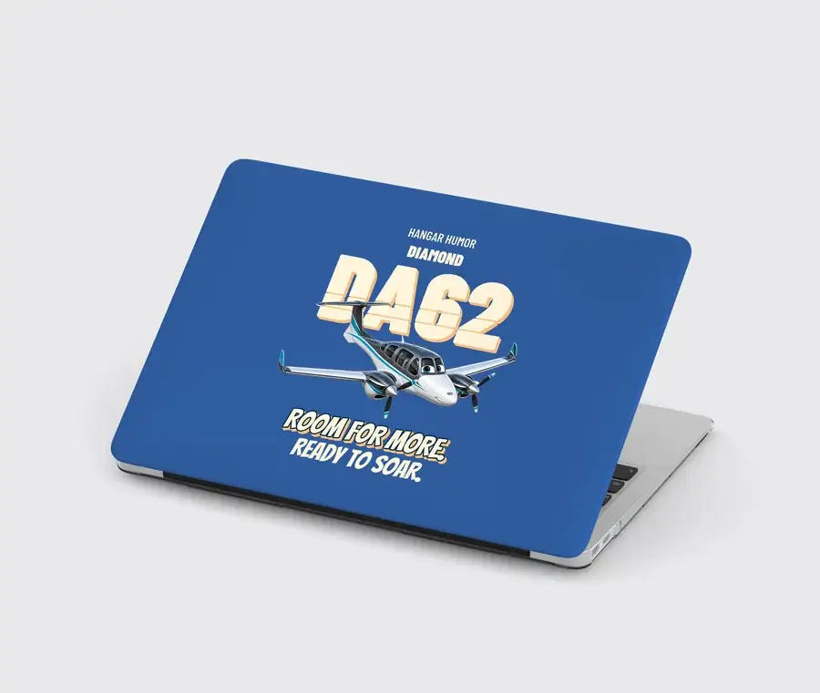 Diamond DA62 - Room for more. Ready to soar. design on blue MacBook case
