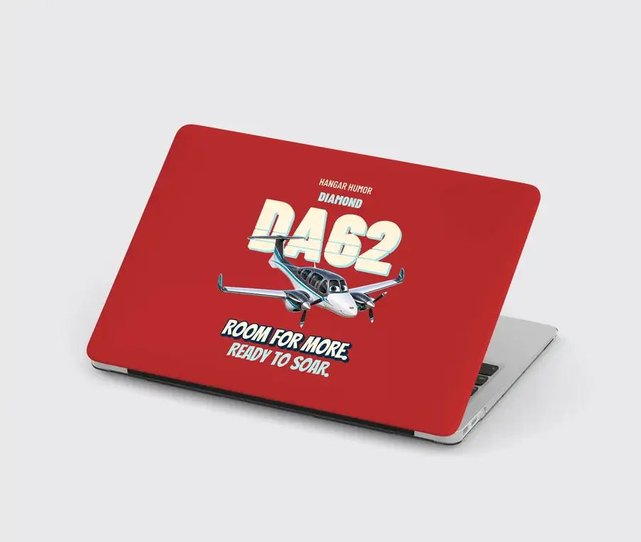 Diamond DA62 - Room for more. Ready to soar. design on red MacBook case