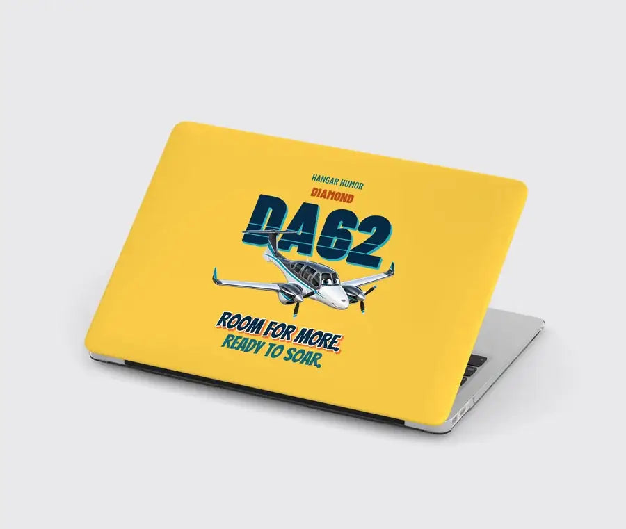 Diamond DA62 - Room for more. Ready to soar. design on yellow MacBook case