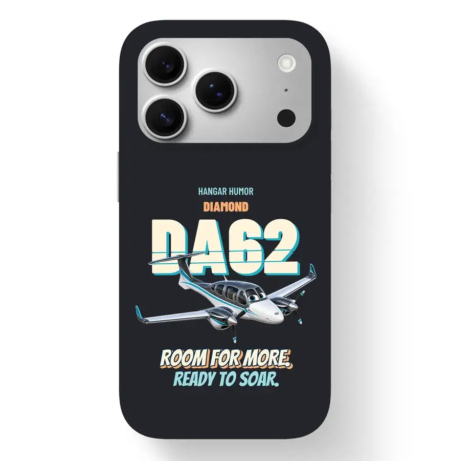 Diamond DA62 - Room for more. Ready to soar. design on black magsafe iphone 17 pro