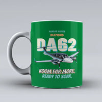 Thumbnail for Diamond DA62 - Room for more. Ready to soar. design on green ceramic mug