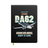 Thumbnail for Diamond DA62 - Room for more. Ready to soar. design on black notebook