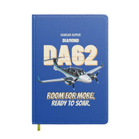 Thumbnail for Diamond DA62 - Room for more. Ready to soar. design on blue notebook