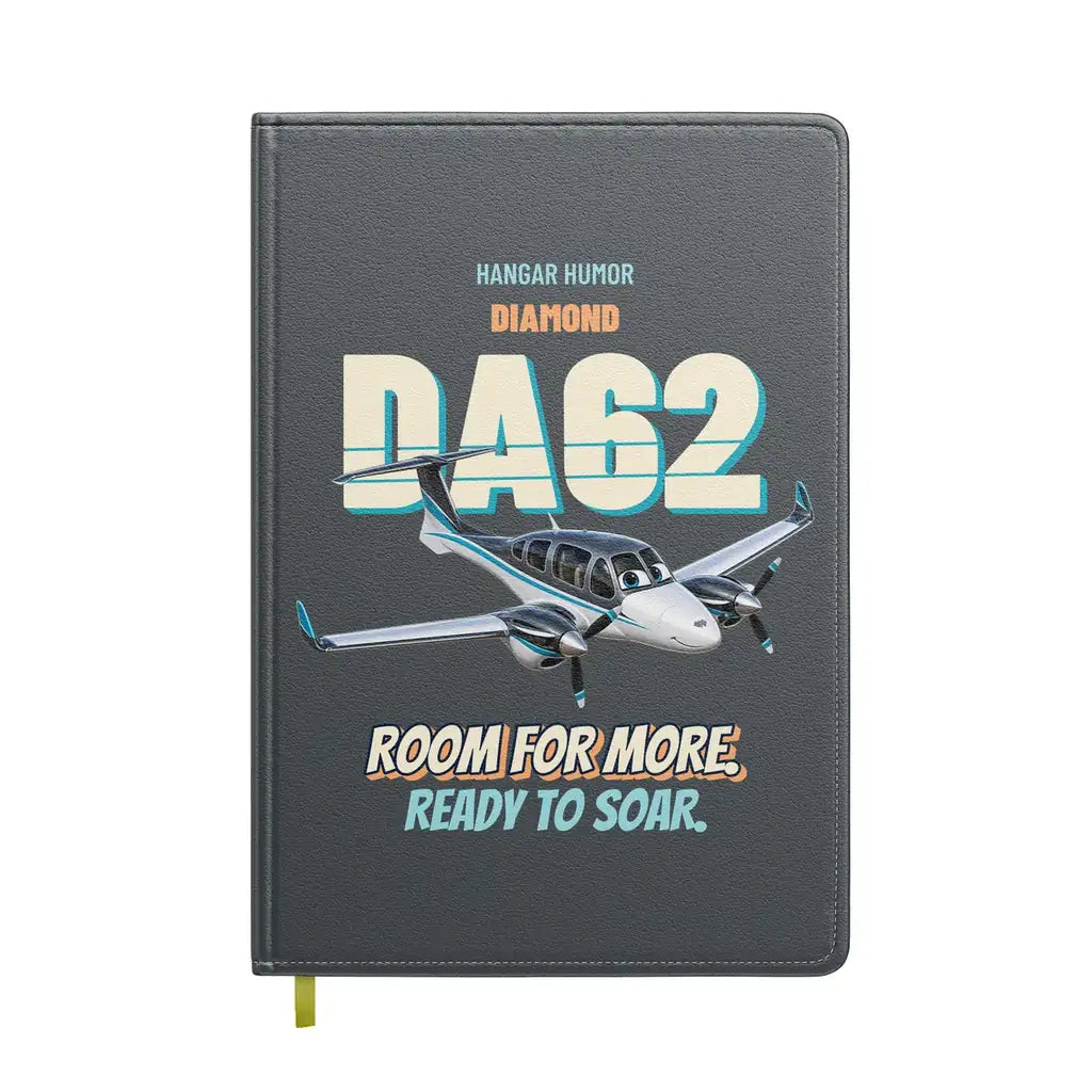 Diamond DA62 - Room for more. Ready to soar. design on gray notebook