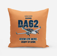 Thumbnail for Diamond DA62 - Room for more. Ready to soar. design on orange pillow