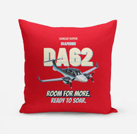 Thumbnail for Diamond DA62 - Room for more. Ready to soar. design on red pillow