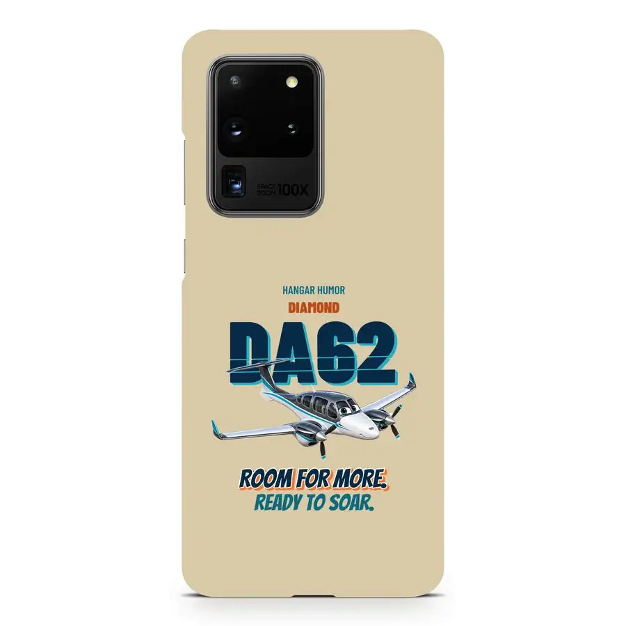 Diamond DA62 - Room for more. Ready to soar. design on beige samsung case
