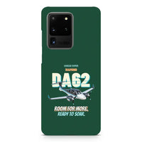 Thumbnail for Diamond DA62 - Room for more. Ready to soar. design on dark green samsung case