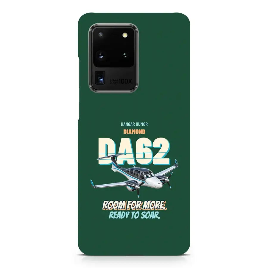 Diamond DA62 - Room for more. Ready to soar. design on dark green samsung case