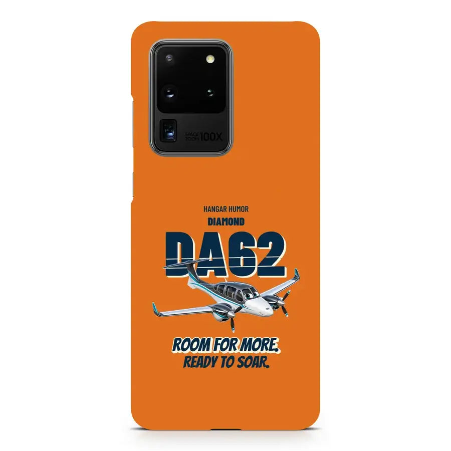 Diamond DA62 - Room for more. Ready to soar. design on orange samsung case