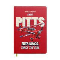 Thumbnail for Pitts S-2B - Two wings. Twice the fun. design on red notebook