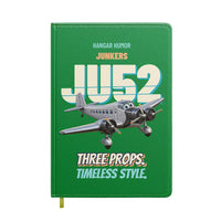Thumbnail for Junkers Ju 52/3m - Three props. Timeless style. design on green notebook