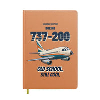Thumbnail for Boeing 737-200 - Old school. Still cool. design on orange notebook