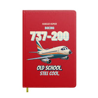 Thumbnail for Boeing 737-200 - Old school. Still cool. design on red notebook