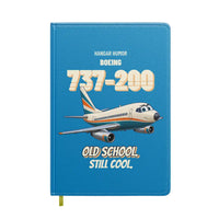 Thumbnail for Boeing 737-200 - Old school. Still cool. design on turquoise notebook