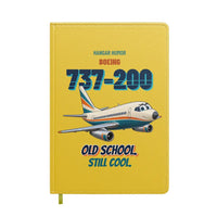 Thumbnail for Boeing 737-200 - Old school. Still cool. design on yellow notebook