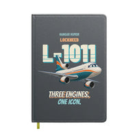 Thumbnail for Lockheed L-1011 TriStar - Three engines. One icon. design on gray notebook