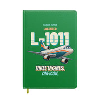Thumbnail for Lockheed L-1011 TriStar - Three engines. One icon. design on green notebook