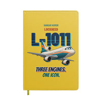Thumbnail for Lockheed L-1011 TriStar - Three engines. One icon. design on yellow notebook