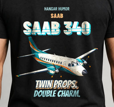 Saab 340B - Twin props. Double charm. - Cover