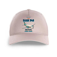Thumbnail for Saab 340B - Twin props. Double charm. design on pink printed hat